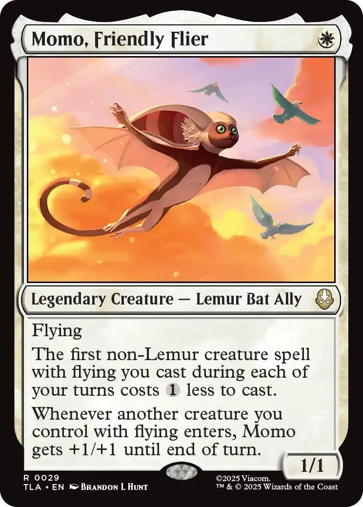Momo. Friendly Flier (29) (Foil) [Avatar: The Last Airbender]