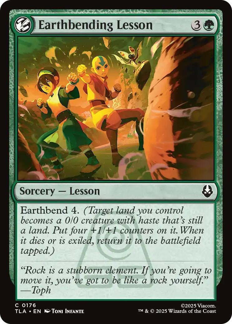 Earthbending Lesson (176) (Foil) [Avatar: The Last Airbender]