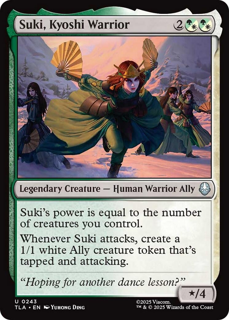 Suki. Kyoshi Warrior (243) (Foil) [Avatar: The Last Airbender]