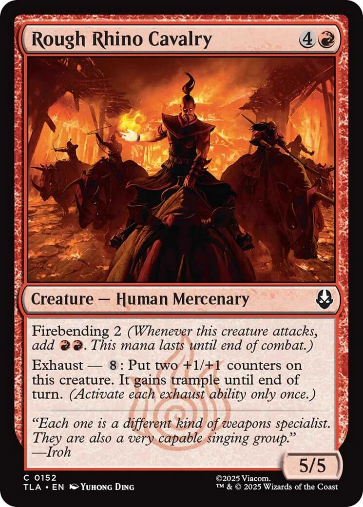 Rough Rhino Cavalry (152) (Foil) [Avatar: The Last Airbender]