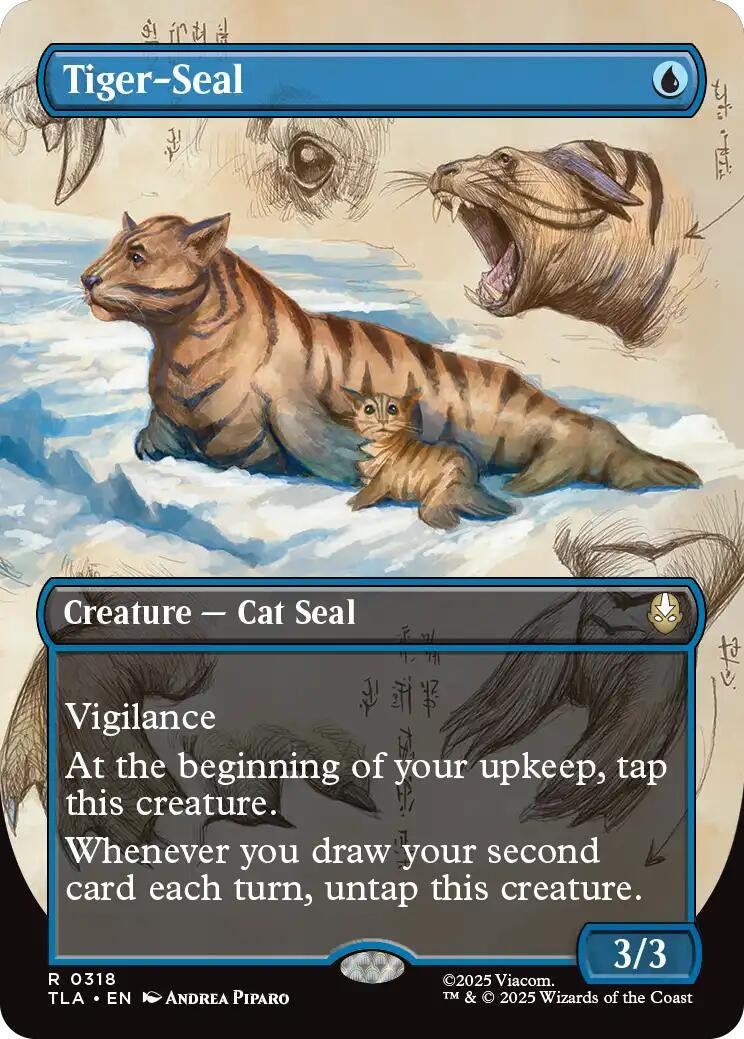 Tiger-Seal (Borderless) (318) (Foil) [Avatar: The Last Airbender]