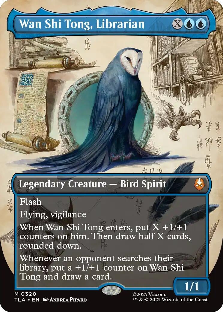 Wan Shi Tong. Librarian (Borderless) (320) (Foil) [Avatar: The Last Airbender]