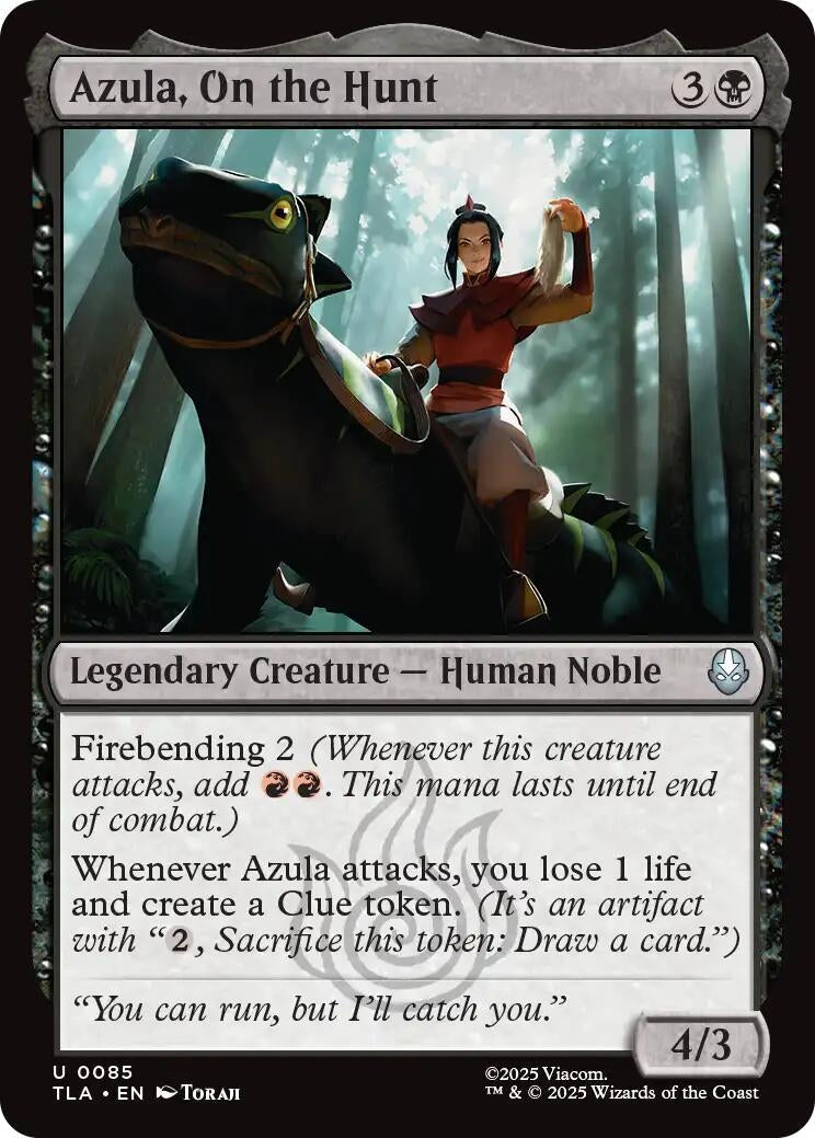 Azula. On the Hunt (85) (Foil) [Avatar: The Last Airbender]