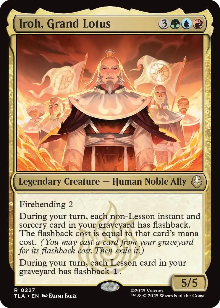 Iroh. Grand Lotus (227) (Foil) [Avatar: The Last Airbender]