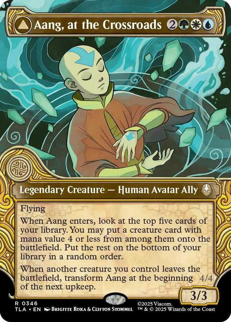 Aang. at the Crossroads (Showcase) (346) (Foil) [Avatar: The Last Airbender]