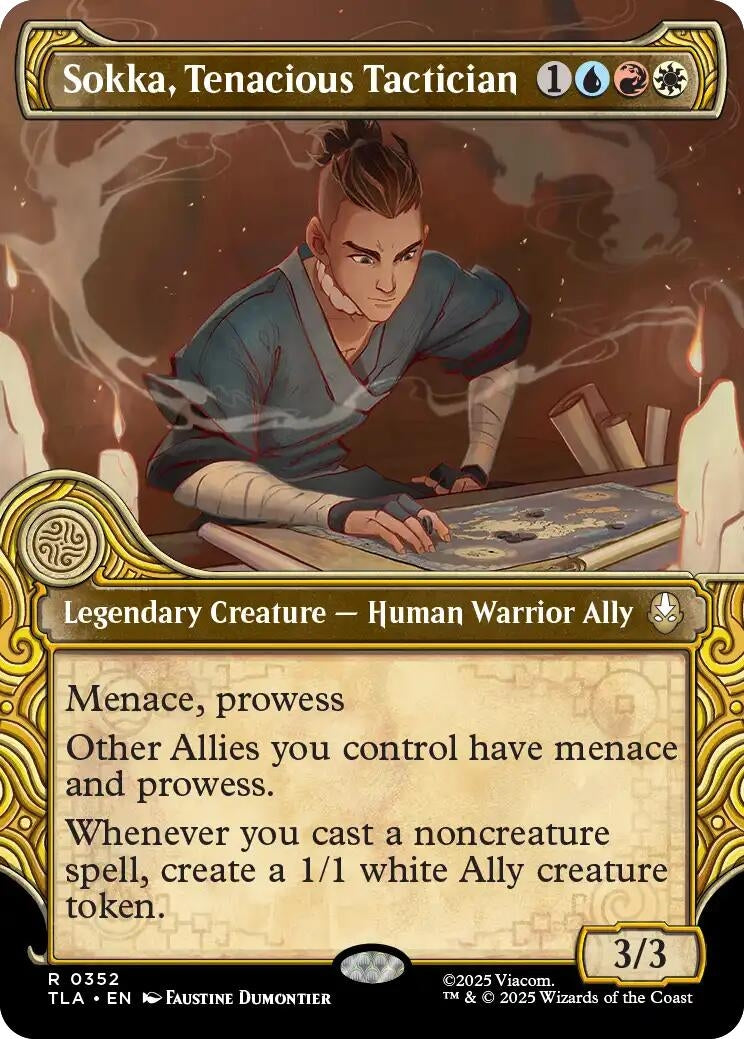 Sokka. Tenacious Tactician (Showcase) (352) (Foil) [Avatar: The Last Airbender]