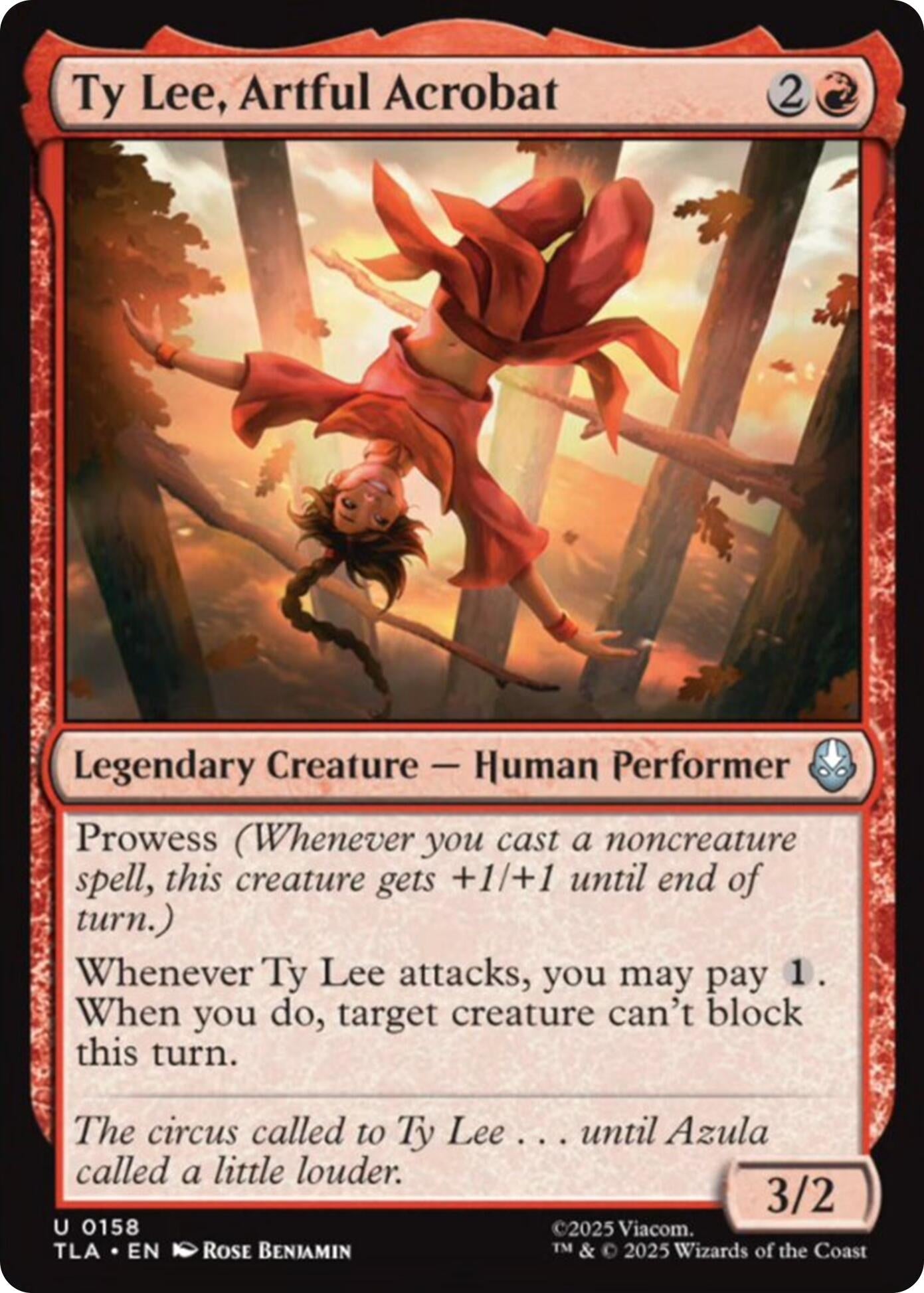 Ty Lee. Artful Acrobat (158) [Avatar: The Last Airbender]