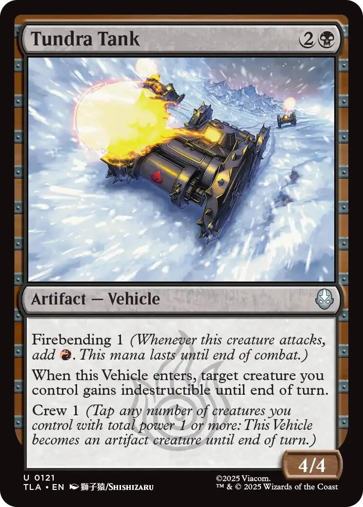 Tundra Tank (121) (Foil) [Avatar: The Last Airbender]