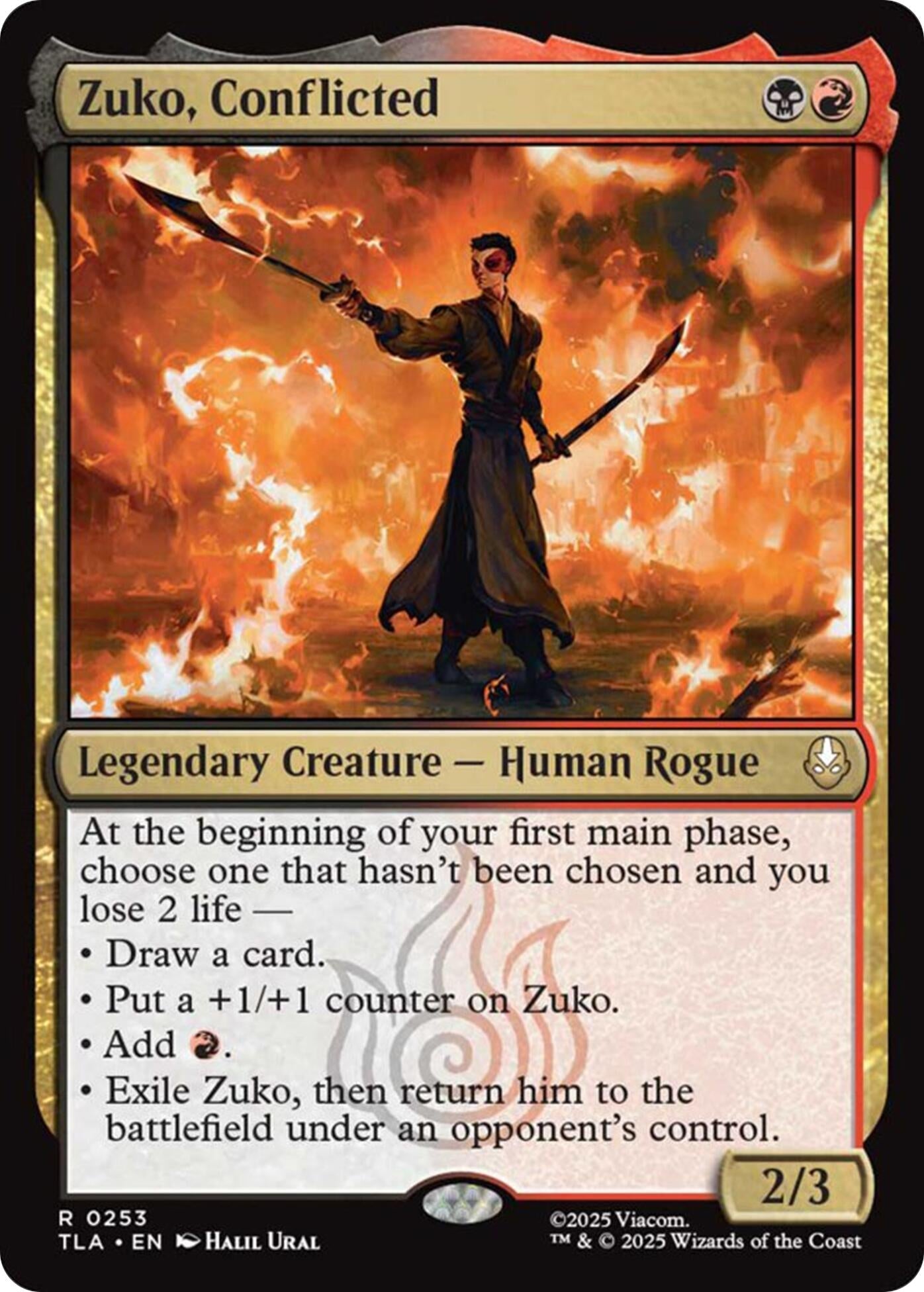 Zuko. Conflicted (253) (Foil) [Avatar: The Last Airbender]