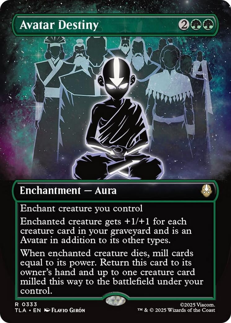 Avatar Destiny (Borderless) (333) (Foil) [Avatar: The Last Airbender]