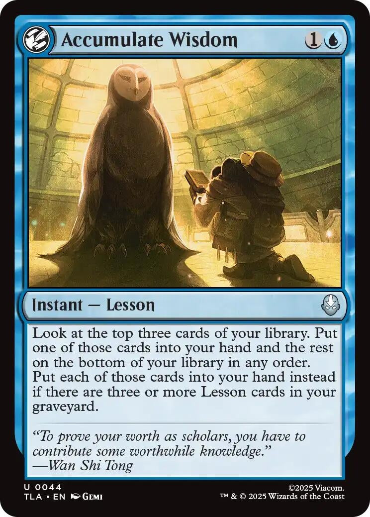 Accumulate Wisdom (44) (Foil) [Avatar: The Last Airbender]