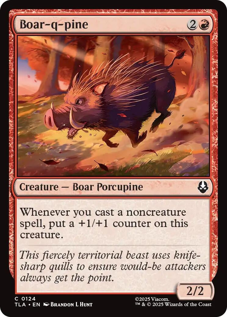 Boar-q-pine (124) (Foil) [Avatar: The Last Airbender]