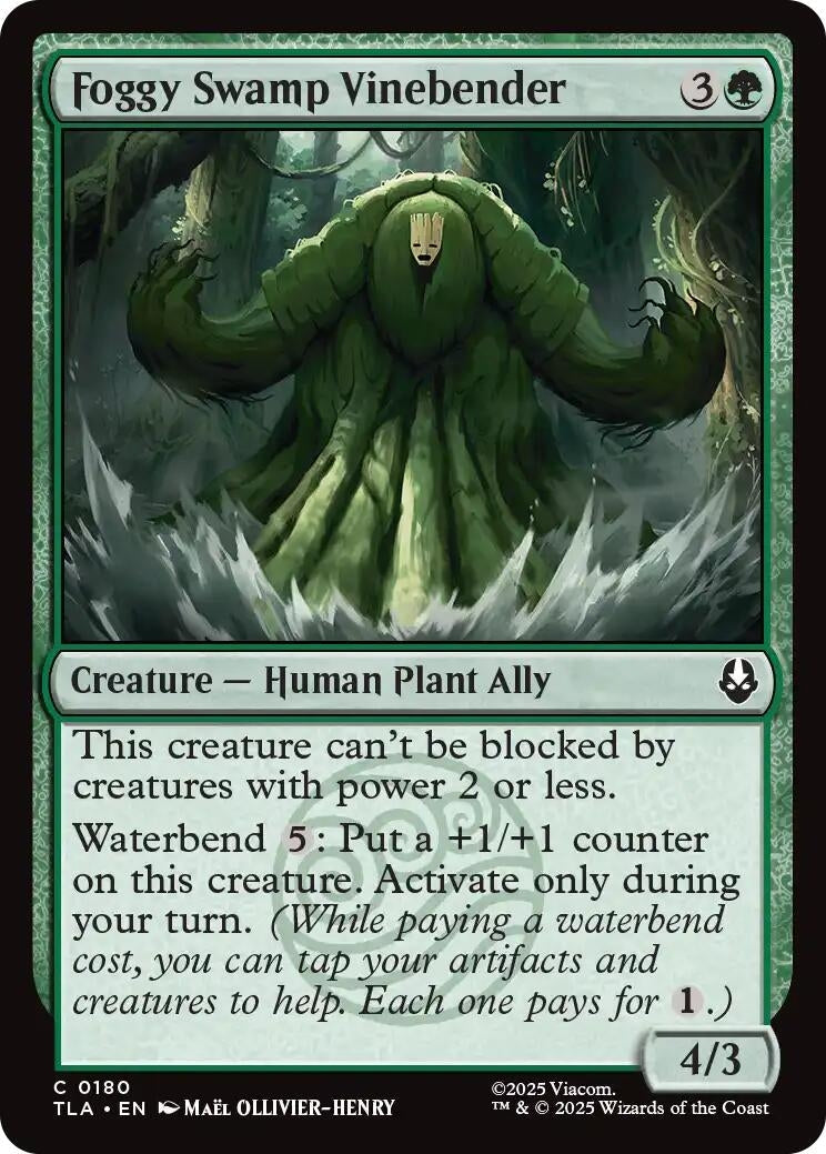 Foggy Swamp Vinebender (180) (Foil) [Avatar: The Last Airbender]