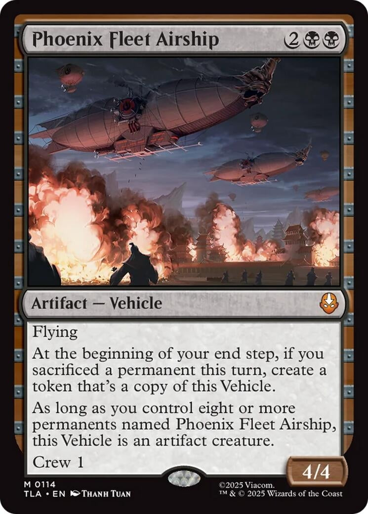 Phoenix Fleet Airship (114) (Foil) [Avatar: The Last Airbender]