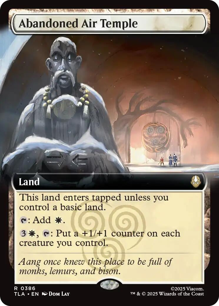 Abandoned Air Temple (Extended Art) (386) (Foil) [Avatar: The Last Airbender]