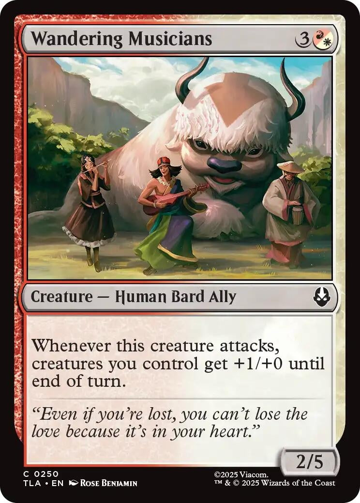 Wandering Musicians (250) (Foil) [Avatar: The Last Airbender]