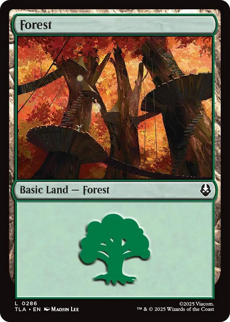 Forest (0286) (286) (Foil) [Avatar: The Last Airbender]
